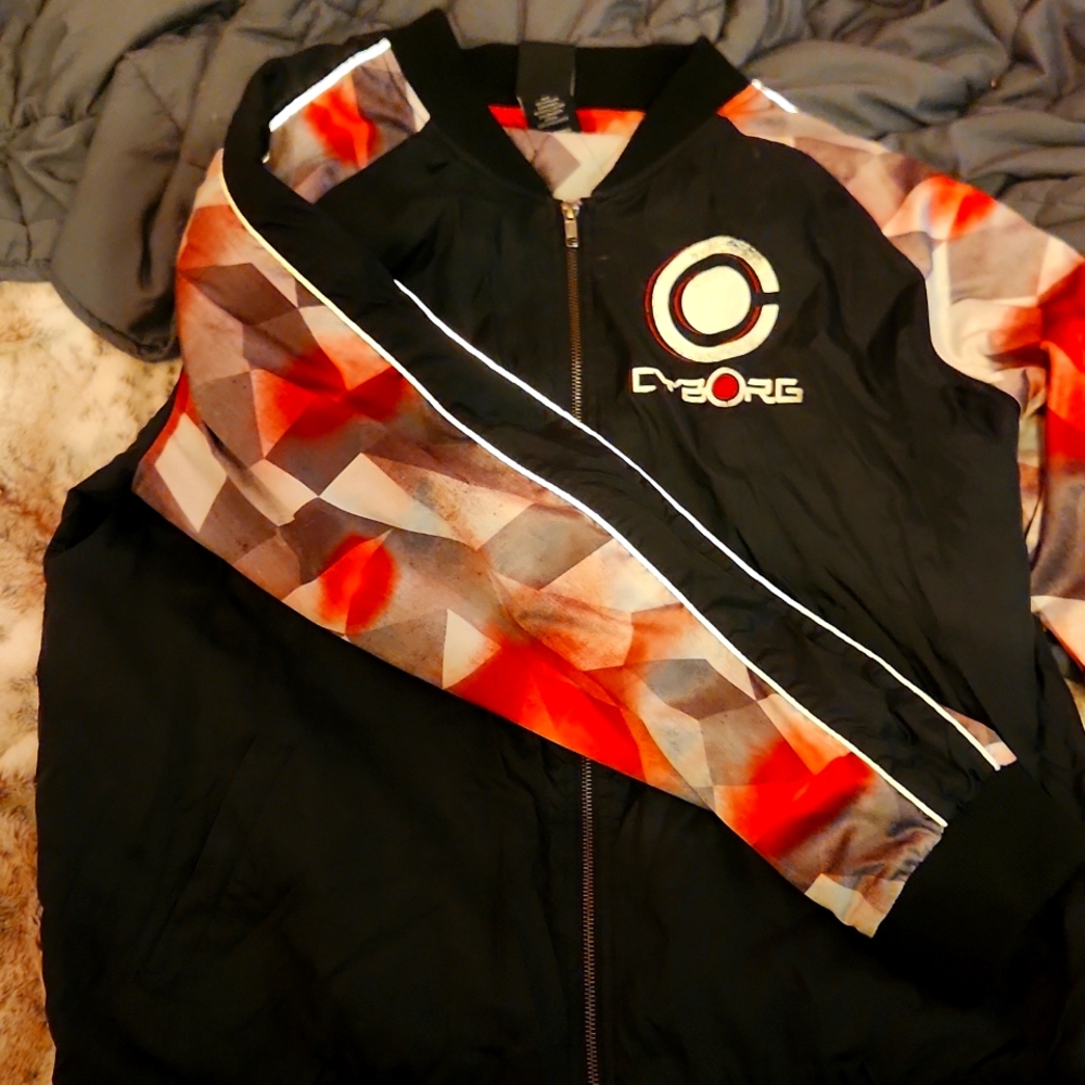 Justice League Cyborg Bomber Jacket/Lightweight Jacket